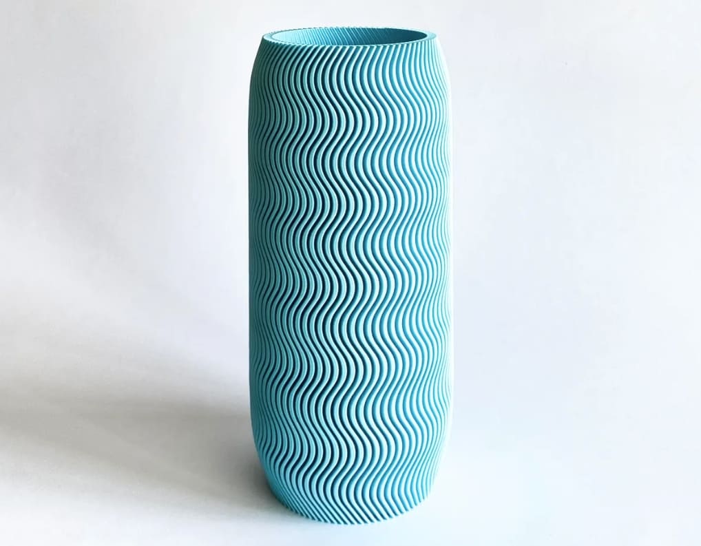 3d printed vase_line vase